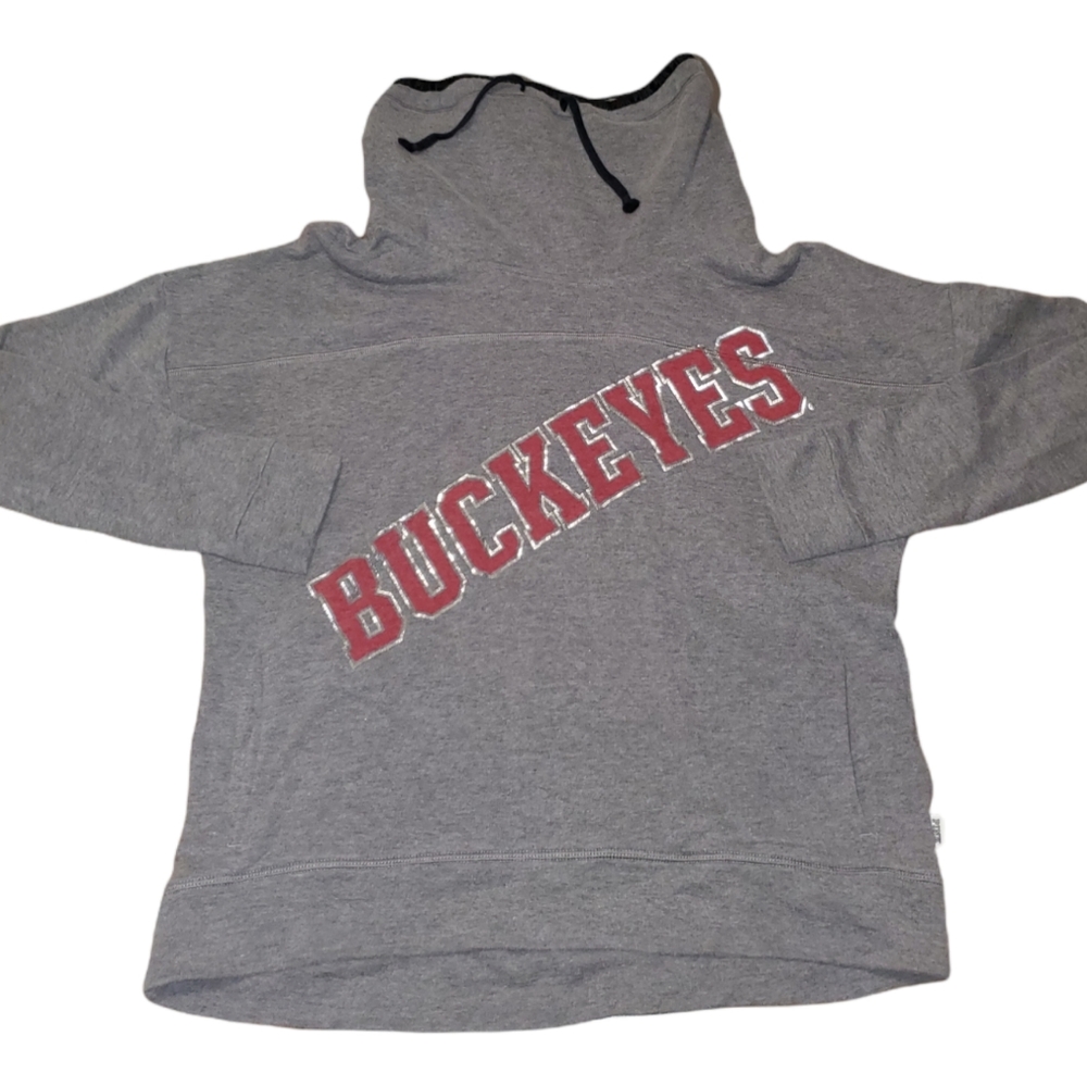 Womens PINK by Victorias Secret Ohio State Funnel Neck Sweatshirt / Size M / Sca
